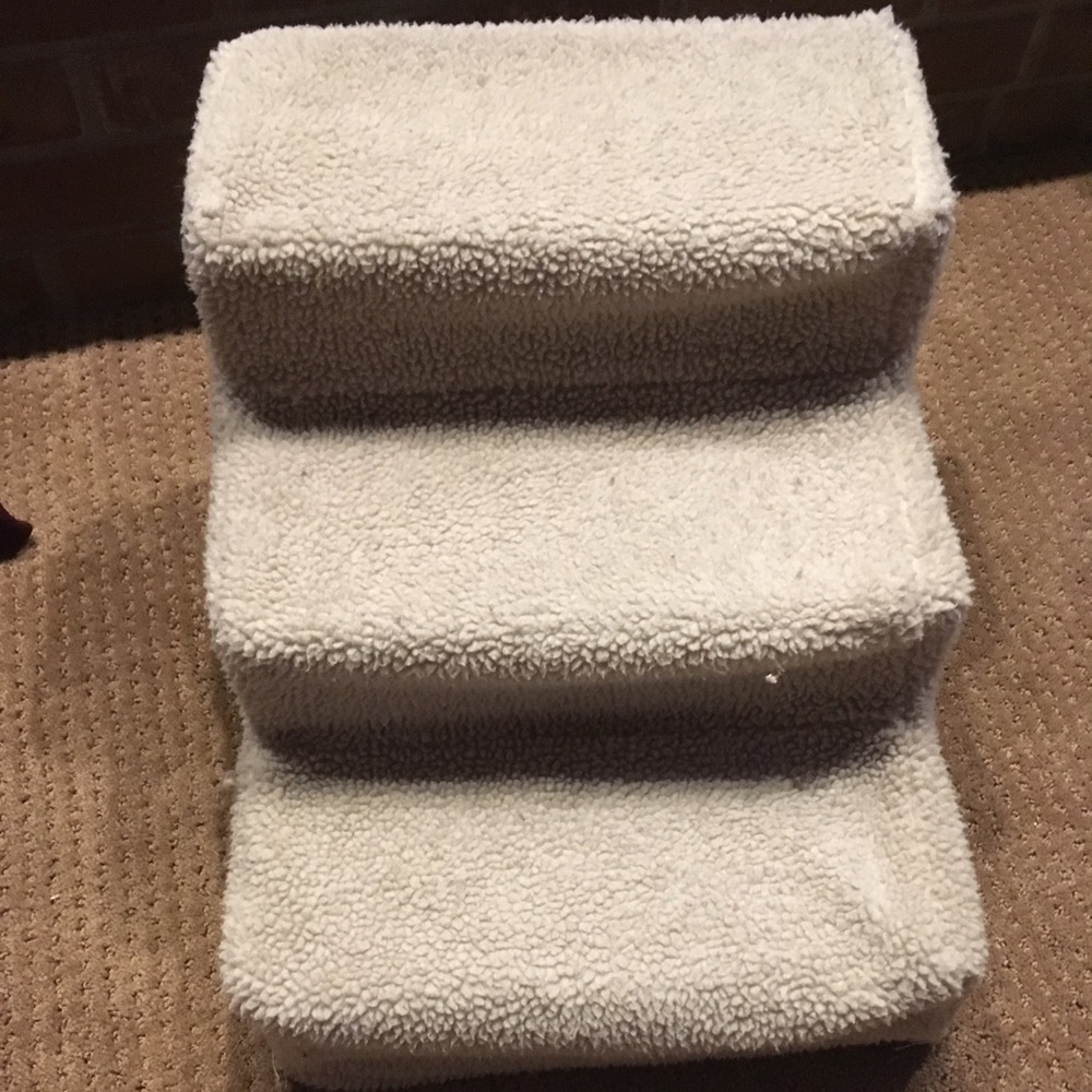 Pet stairs beige color